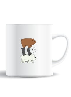 اشتري Premium Quality Two Sided Printed Coffee Mug Tea Cup Three Panda For Home Office Gift Kids Men Women في الامارات