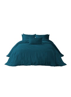 Buy The House Babylon collection Bedding set of 4 Pieces  Duvet cover, Fitted sheet , 2 Standard Pillowcases 100 % cotton- Teal in Egypt