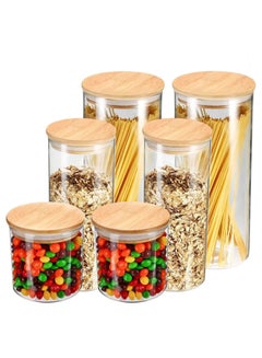 Tzerotone Spice Jar Set,2.5oz 20 Piece Glass Jar with Bamboo Airtight Lids  and Labels, Mini Clear Food Storage Containers for pantry, kitchen