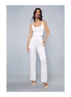 Buy Premium Satin Pleat Wide Leg Trouser in Saudi Arabia