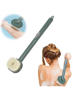 Buy Brush Long Handle for Shower Long Handle Liquid Bath Brush Storable Body Wash Family Essentials Soft Bath Massage Cleaning Brushes with Soap Dispenser for Exfoliation Scrubbing Shower in UAE