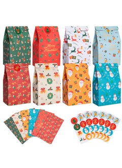 اشتري Christmas Goodie Bags 48 Pcs Christmas Paper Treat Bags With Stickers Party Gift Bags For Kids Assorted Xmas Goody Bags In 8 Designs For Holiday Giftgiving في الامارات