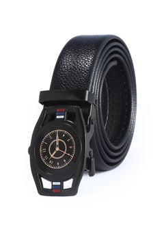 اشتري 120CM Creative Casual Versatile Wear Resistant Leather Automatic Buckle Belt في الامارات