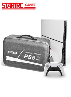 اشتري Carrying Case for PS5 Slim, Protective Travel Storage Bag Compatible with PlayStation 5 Slim Disc/Digital Edition Console, Controllers, Game Cards and Other Accessories في الامارات