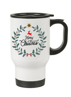 Buy Stainless Steel Travel Mug Suitable Gift for Christmas and printed with Christmas theme (Design 1) in UAE