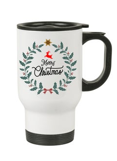 Buy Stainless Steel Travel Mug Suitable Gift for Christmas and printed with Christmas theme (Design 1) in UAE