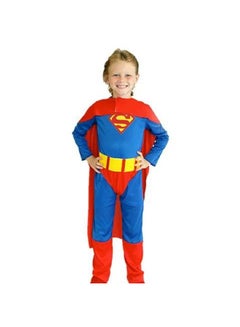 اشتري Superman Costume Boys - Authentic DC Comics/ Superman Overalls, Cape, and Belt Set في مصر