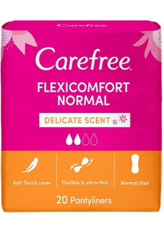 Buy Panty Liner Flexi Comfort Normal Delicate Scent 20Pieces in UAE