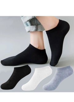 Buy Men's Cotton Pack of 6 Ankle Socks Low Cut Breathable No Show Trainer Socks for Gym Office & Casual Wear Comfortable Soft Socks in UAE