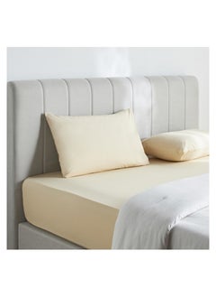 اشتري Cotton Percale 200 Thread Count Single Fitted Sheet - 90x200 cm في السعودية