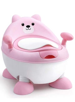 Buy Potty Training Toilet, Baby Toilet Seat with Armrest and PU Cushion, Adjustable Potty Training Seat for Toddler 1-4 Years (Pink) in Saudi Arabia