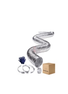 Buy KNP Aluminum Duct with Flexible Hose 10 Inch is designed to provide efficient ventilation for dryers and other high capacity exhaust systems. in UAE