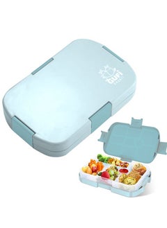 اشتري Bento Box Durable Leak Proof Lunchbox With 5 Compartments For Kids - Blue في السعودية