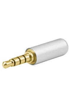 Buy Keendex kx2270 Auxiliary trrs male stereo connector 1/8 jack (goldplated plug) - white in Egypt