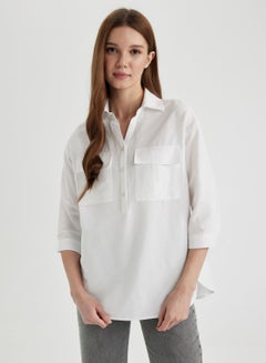 Buy Relax Fit Poplin Long Sleeve Tunic in UAE