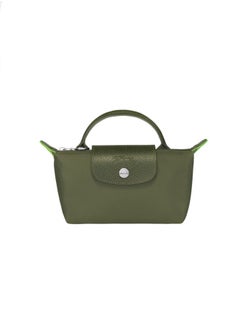 اشتري Longchamp Women's Classic Fashion Versatile Mini Makeup Bag, Handbag, Shoulder Bag, Handheld Small Bag Forest Green في السعودية