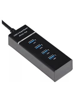 Buy USB 4 Ports HUB with LED High Speed 5Gbps Hub Portable Extension. in UAE