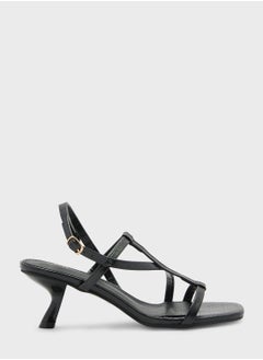 Buy Croc Effect Low Heel Sandal in UAE