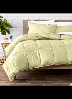 Buy Cotton - Plain - Heavy Comforter - 3.6Kgs - Down Alternative Filling - (For Matress 160cm/180cm) - Size (230cm x 240cm) - Olive in Egypt