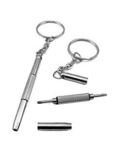 Buy Multifunction Eyeglass Screwdriver Mini Hand Tool 3 In 1 Eyeglass Screwdriver With Key Chain in Saudi Arabia