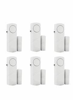 Buy Door Window Alarm, Burglar Home Security Wireless Magnetic Sensor Anti-Theft Pool Alarm for Kids Safety Toddler Open Sensor, 6 Pack in UAE