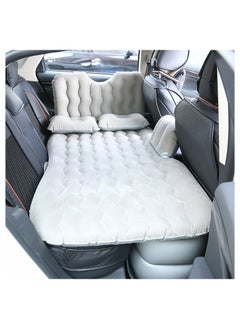 اشتري 5 Piece Inflatable Car Air Mattress Bed with Back Rear Seat Pump Portable Car Travel,Car Camping for Medium and Large Car Universal SUV Air Couch with Two Air Pillows (Grey) في السعودية