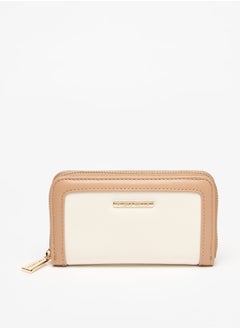 اشتري Women Solid Zip Around Wallet في الامارات