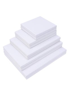 Buy Stretched White Blank Canvas Artist Canvas Board Wood Painting Panel Boards for DIY Drawing  Oils  Painting  Acrylics, 10Pcs 15x15cm  15x20cm  18x24cm  20x30cm  24x30cm in Saudi Arabia