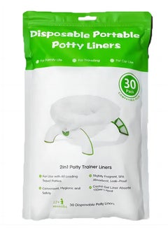 اشتري 30 Disposable Potty Bags, Potty Liners Compatible with OXO Tot 2-in-1 Go Potty, Potty Refill Bags for Toddler Toilet, Universal Potty Training Bags Fit Most Potty Chairs, Seats, Portable Travel Toilet في السعودية