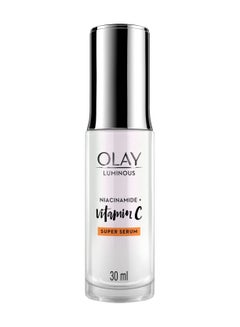 Buy Olay Luminous Super Serum With Niacinamide + Vitamin C For Even & Glowing Skin, Sulphate & Parbene Free, 30 ML in UAE