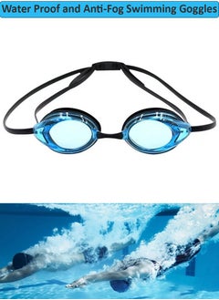 Buy Professional Swimming Goggles - Anti Fog Swimming Glasses Offers A Clear Vision - Waterproof Swimming Goggle Protect Your Eyes From Chlorine and Germs, Anti-UV Swim Goggles Suitable For Men Women in Saudi Arabia