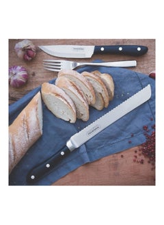 اشتري Prochef 8 Inches Bread Knife with Stainless Steel Blade and Black Polycarbonate and Fiberglass Handle في الامارات