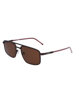 Buy Full Rim Metal Rectangle Lacoste Suns L255S 5619 (201) Matte Brown in UAE