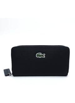 Buy LACOSTE black Long Handheld Wallet in Saudi Arabia