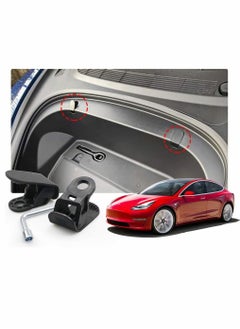 Buy Car Front Trunk Hooks Accessories Front Hook Holding Clips Set Replacement with Hooks Clip Bolt Covers Front Trunk Bag Suit for Tesla Model 3 (2 Pcs, Left And Right Hook) in Saudi Arabia