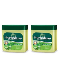 Buy Pack of 2 Herbolene Petroleum Jelly with Aloe Vera and Vitamin E - 2x425 ml in Saudi Arabia