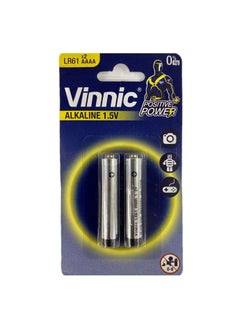 اشتري LR61/AAAA Vinnic Positive Power 1.5V Alkaline Batteries - One Card في الامارات