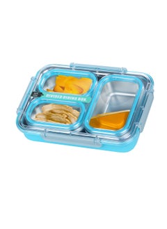 Buy Vichivy Stainless Steel Lunch Box 1200 ML - 3 Compartments Leak-Proof Balanced Meal Bento Box, Insulated Lunch Box for Kids and Adults, Food Safe Materials for School, Office Picnics and Travel in UAE