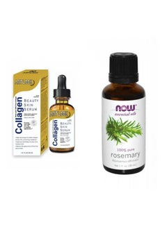 اشتري Clear Pure Rosemary Essential Oil 30ml + Beauty Skin Collagen Serum 30ml في السعودية