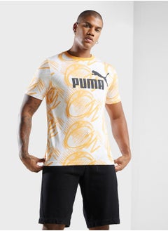 Buy Power All Over Printed T-Shirt in UAE