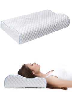 Buy Sleeping Pillow, Memory Foam Bed Pillows Ergonomic Cervical Orthopedic Sleeping Pillow in Saudi Arabia