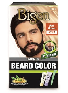 Buy Bigen Ammonia Free Beard Dye , Dark Brown B103 in UAE