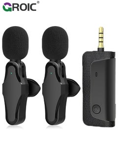 Buy External Microphone, Compatible with Canon EOS Rebel T6i Digital Camera External Microphone 2.4GHz Dual Wireless Lavalier Microphone Set for Cameras in Saudi Arabia