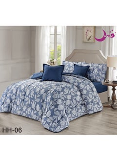 Buy Comforter set for one person, medium summer filling, consisting of 4 pieces / single size160+210cm in Saudi Arabia