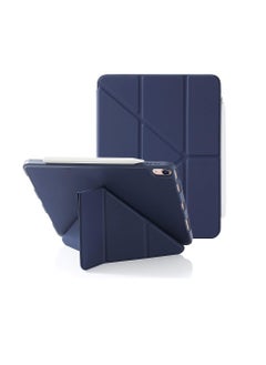 Buy Case for iPad Air 5 2022 & iPad Air 4 2020 10.9 Inch with Pen Holder, 5-in-1 Multiple Viewing Angles, Auto Sleep/Wake, Soft Flexible Back, Pencil 2 Charging Function, Dark blue in Egypt