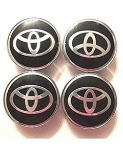 Buy Car Wheel Center Hub Caps for TOYOTA, Parts accessories Modified parts 4pcs Wheel Center Hub Cap Decorative Cover Kit for Camry, Sienna, Venza, Avalon, Corolla, Prius   Black, 62mm in UAE