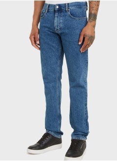 Buy Essential Denim Straight Fit Jeans in Saudi Arabia