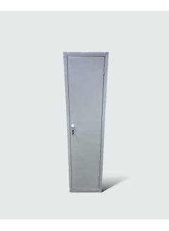 Buy Single door iron wardrobe with hook lock and storage shelf in Saudi Arabia