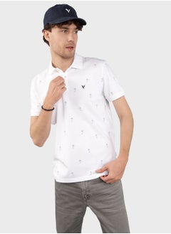 Buy Pique Printed Polo in Saudi Arabia