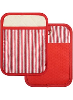 اشتري Stripe Rectangle Pot Holder - Red في الامارات